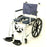 Invacare Mariner Commode / Shower Chair Swing Arm Aluminum Frame With Backrest 22-3/4 Inch Height - 6895