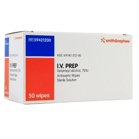 IV PREP - Alcohol Prep Pad 70% Strength Isopropyl Alcohol Individual Packet Sterile - 59421200