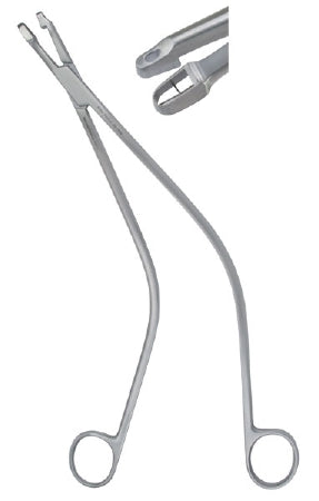 Miltex Miltex Uterine Biopsy Forceps Schubert 9-1/2 Inch OR Grade Stainless Steel (German) NonSterile NonLocking Finger Ring Handle Straight 5 X 9 mm Triangular Bite - 30-1430