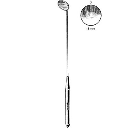 Sklar - Laryngeal Mirror Size 3 / 18 mm Stainless Steel With Handle - 73-1193