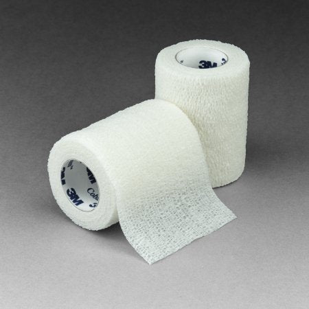 3M Coban - Cohesive Bandage 3 Inch X 5 Yard Standard Compression Self-adherent Closure White NonSterile - 1583W