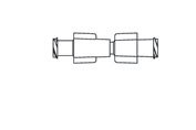 Smiths Medical Double Luer Lock Adapter - X494