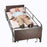 Twice-as-Tough Cuffs - Bed Ankle Restraint, Connected Set One Size Fits Most Hook and Loop Closure 1-Strap - 2795
