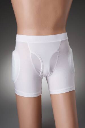 Posey Hipsters Hip Protection Brief Male Fly 2 X-Large White Male - 6018XXL