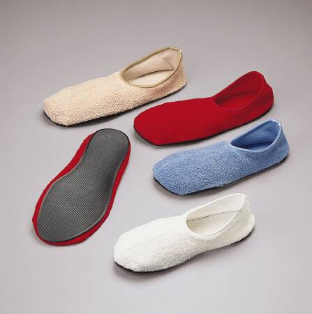 Posey Slippers Adult Small White Below the Ankle - 6240S