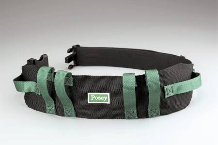 Posey - Gait Belt 55 Inch Length Green / Black Nylon - 6537Q