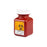 Sharps-Tainer - Sharps Container 5 H X 3-1/2 W X 3-1/2 D Inch 0.7 Quart Red Base / White Lid Vertical Entry Screw on Lid - 158