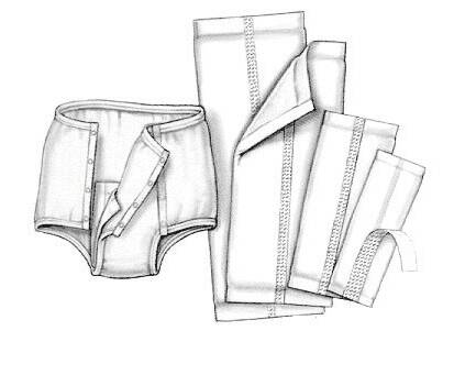 Cardinal Simplicity Protective Underwear Unisex Cotton Small Snap Closure - 689