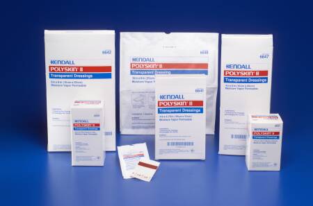 Kendall - Transparent Film Dressing Rectangle 4 X 8 Inch 2 Tab Delivery Without Label Sterile - 6647-