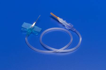 Cardinal Monoject Angel Wing Blood Collection Set 25 Gauge 3/4 Inch Needle Length Safety Needle 12 Inch Tubing Sterile - 8881225315