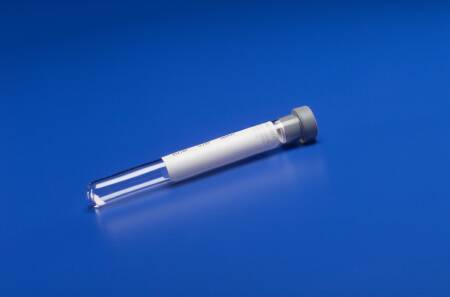 Cardinal Monoject Venous Blood Collection Tube Glucose Determination Sodium Fluoride / Potassium Oxalate Additive 13 X 75 mm 5 mL Gray Conventional Closure Glass Tube - 8881352481