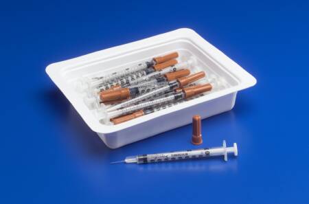 Monoject - Allergy Tray 0.5 mL 28 Gauge 1/2 Inch Regular Wall NonSafety - 8881500501