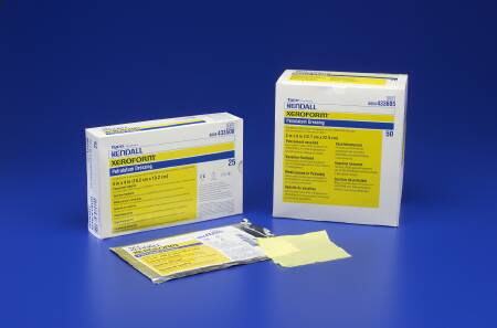 Xeroform Non-occlusive - Xeroform Petrolatum Impregnated Dressing 4 Inch X 3 Yard Fine Mesh Gauze Bismuth Tribromophenate (Xeroform) / Petrolatum Sterile - 8884437305