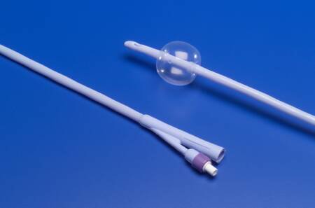 Cardinal Dover Foley Catheter 2-Way Straight Tip 5 cc Balloon 26 Fr. Silicone - 8887605262