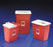 Cardinal SharpSafety Sharps Container 1-Piece 17-3/4 H X 11 W X 15-1/2 D Inch 8 Gallon Red Hinged Lid - 8997S