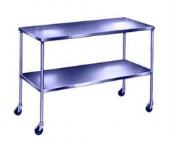 Howard - Instrument Table 20 X 16 X 34 Inch 304 Stainless Steel / 18 Gauge 16 Inch Shelf Spacing 300 lbs. Weight Capacity - 0117830000
