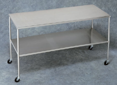 Howard - Instrument Table 36 X 24 X 34 Inch 304 Stainless Steel / 18 Gauge 16 Inch Shelf Spacing 300 lbs. Weight Capacity 1 Shelf - 0117833000