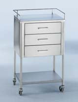Blickman Galaxy Anesthesia Utility Table 20 X 16 X 34 Inch Stainless Steel - 247859000