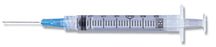 Becton Dickinson PrecisionGlide Syringe with Hypodermic Needle 3 mL 22 Gauge 3/4 Inch Detachable Needle Without Safety - 309569