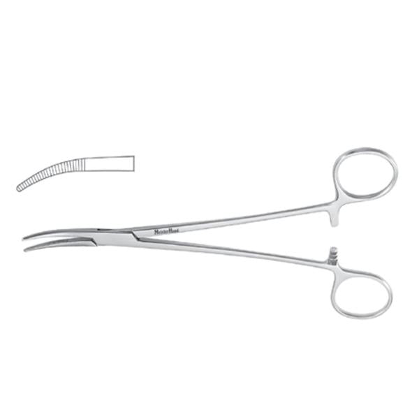 Miltex-Integra Forcep Hemostatic Schnidt Meister-Hand 7-1/2" Serrated Curved Stainless Steel Ea - MH22-662