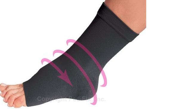 Pedifix Pedi-Smart Compression Sleeve Black Ankle - 6021-#2