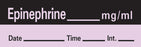 Precision Dynamics TimeMed Pre-Printed Label Timemed Anesthesia Label Epinephrine Violet 1-1/2 X 1/2 Inch - AN-6