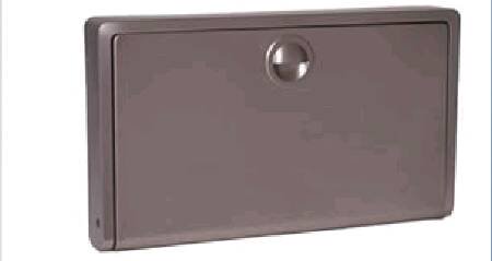 Koala Bear Kare - Baby Changing Station Rectangular Stainless Steel Gray Horizontal Mount - KB110-SSWM