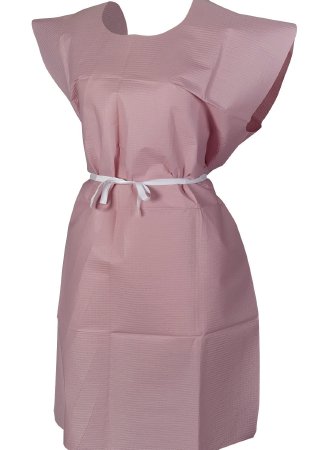 McKesson McKesson Patient Exam Gown One Size Fits Most Adult NonSterile Mauve - 18-890
