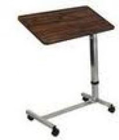 Novum Medical Products of NY LLC Overbed Table with Vanity Non-Tilt Automatic Spring Assisted Lift 28 to 45 Inch Height Range 28 to 45 Inch Height Range - 129
