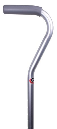 Carex - Offset Cane Aluminum 29 to 38 Inch Height Silver - FGA752C0 0000