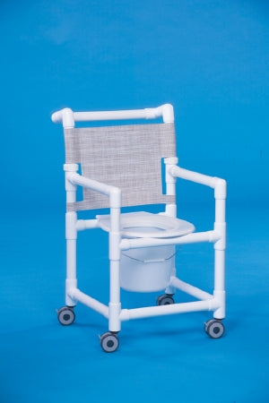 IPU IPU Commode Chair ipu Fixed Arm PVC Frame Mesh Back - SCC9250