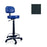 Winco Mfg, Chair Task Black 2" Casters Adjustable Backrest 5 Leg Ea - 4380-08