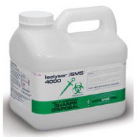 WCM Isolyser SMS Sharps Container 1-Piece 9-1/2 H X 6-1/2 W X 9 D Inch 5.8 Liter Translucent Vertical Entry Lid - SMS4000
