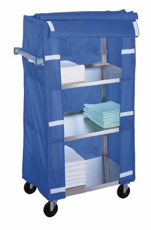 Lakeside Manufacturing Linen Cart 3-1/2 Inch Casters 200 lb. per Shelf Stainless Steel - 332