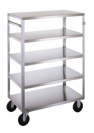 Lakeside Manufacturing - Utility Cart Stainless Steel 32.125 X 19.25 X 45.125 Inch Silver 18 X 31 Inch Shelves - 355