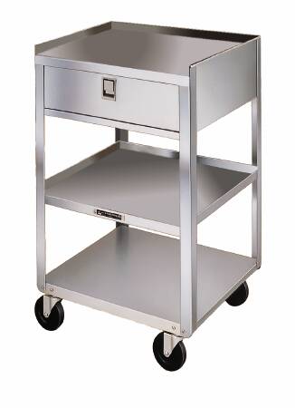 Lakeside Manufacturing - Utility Cart Stainless Steel 16.75 X 18.75 X 30.125 Inch Silver 16-5/8 X 18-3/4 Inch Shelves - 356