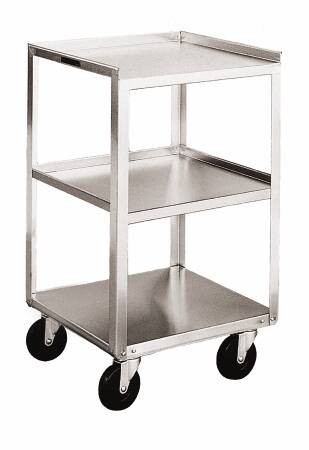 Lakeside Manufacturing Utility Cart Stainless Steel 16.75 X 18.75 X 30.125 Inch 3 Shelves Silver - 359