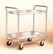 Lakeside Manufacturing - Utility Cart Stainless Steel 17.5 X 27 X 35.75 Inch Silver 17-1/2 X 27 X 35-3/4 Inch Shelves - 472