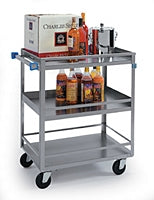 Lakeside Manufacturing - Utility Cart Stainless Steel 16.25 X 27.5 X 33.375 Inch Silver 15-1/2 X 24 Inch Shelves - 316