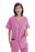 Landau Uniforms - Scrub Shirt Medium Navy Blue 4 Pockets Short Sleeve Female - 8232BNPMED