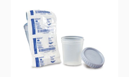 Medegen Medical Products LLC Gent-L-Kare Specimen Container Polypropylene Screw Cap 120 mL (4 oz.) Sterile - 4928
