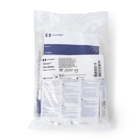 Devon - Surgical Skin Marker Gentian Violet Standard Tip Flexible Ruler Sterile - 31145785