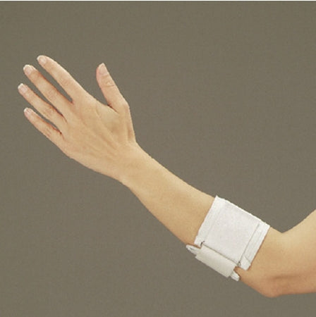 Deroyal - Elbow Support DeRoyal Large Hook and Loop Strap Closure Tennis Elbow Strap Left or Right Elbow 3 X 11 Inch White - 6004-03