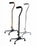 Guardian - Large Base Quad Cane Aluminum 29-1/2 to 38-1/2 Inch Height Silver - G05345S