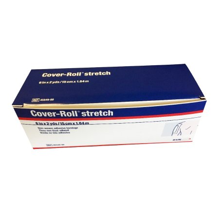 Cover-Roll Stretch - Dressing Retention Tape with Liner Nonwoven Polyester 6 Inch X 2 Yard White NonSterile - 45549
