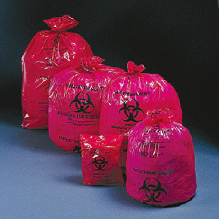 McKesson McKesson Infectious Waste Bag 30 - 33 gal. Red Polymer Film 31 X 41 Inch - 914994