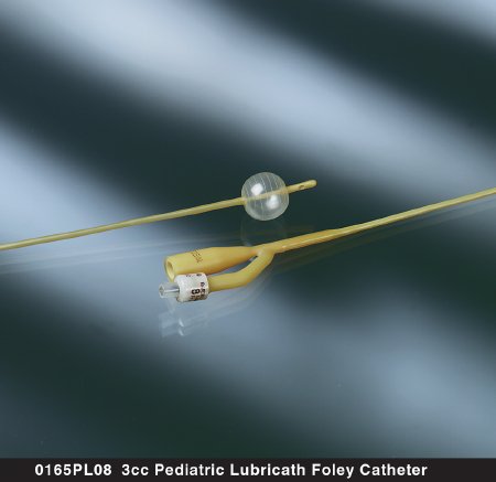 Bardex Lubricath - Foley Catheter 2-Way Standard Tip 3 cc Balloon 8 Fr. Hydrophilic Polymer Coated Latex - 0165PL08