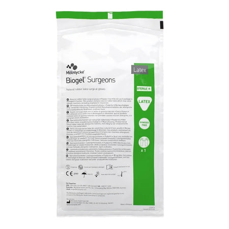 Biogel Surgeons - Surgical Glove Size 8.5 Sterile Pair Latex Extended Cuff Length Micro-Textured Straw Not Chemo Approved - 30485