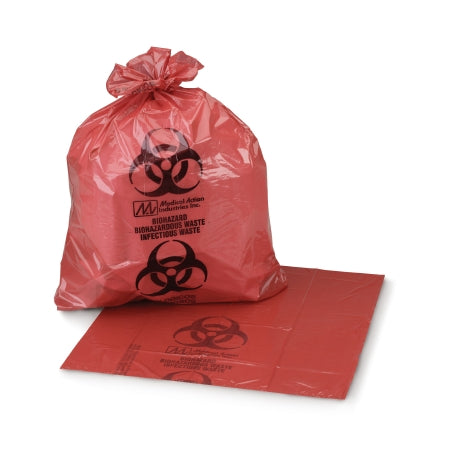 McKesson - Infectious Waste Bag 45 to 55 gal. Red Bag 40 X 55 Inch - 03-4545
