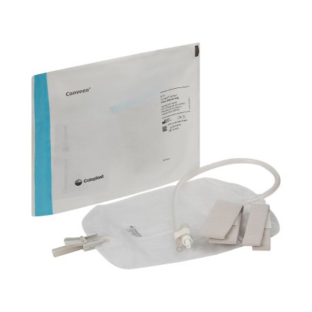 Conveen Security+ - Urinary Leg Bag Anti-Reflux Valve Sterile 800 mL Polyethylene / Flocked - 5174